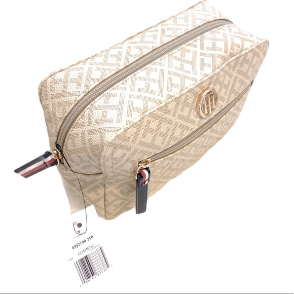 Tommy Hilfiger Bags New Tommy Hilfiger Pebbled Logo Cosmetic Bag